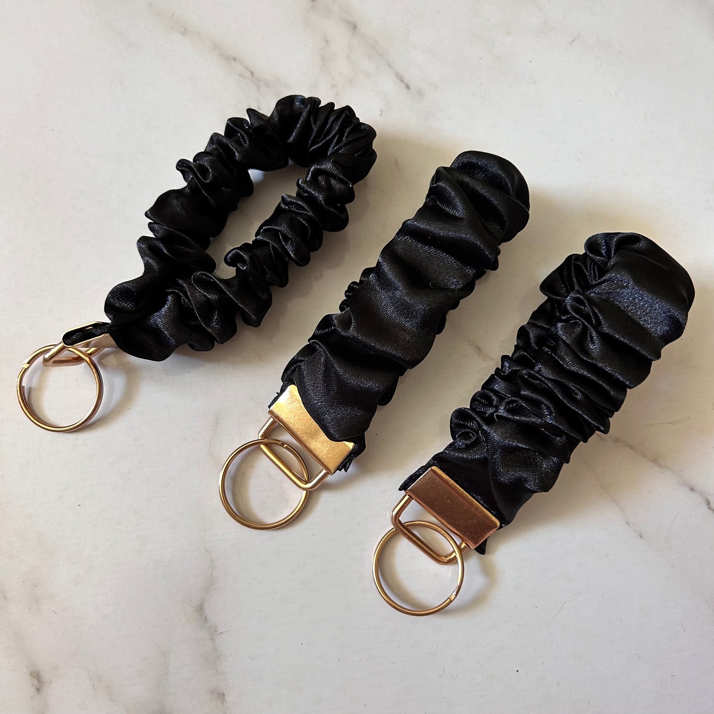Black Satin Wriststrap