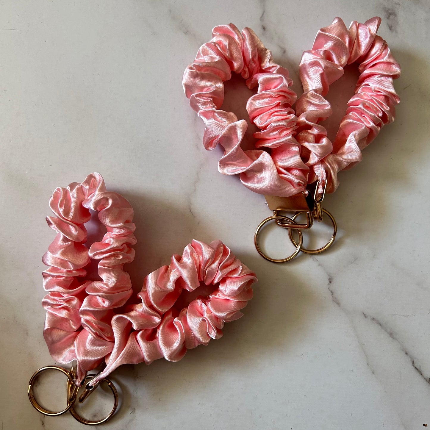 Blush Satin Wriststrap