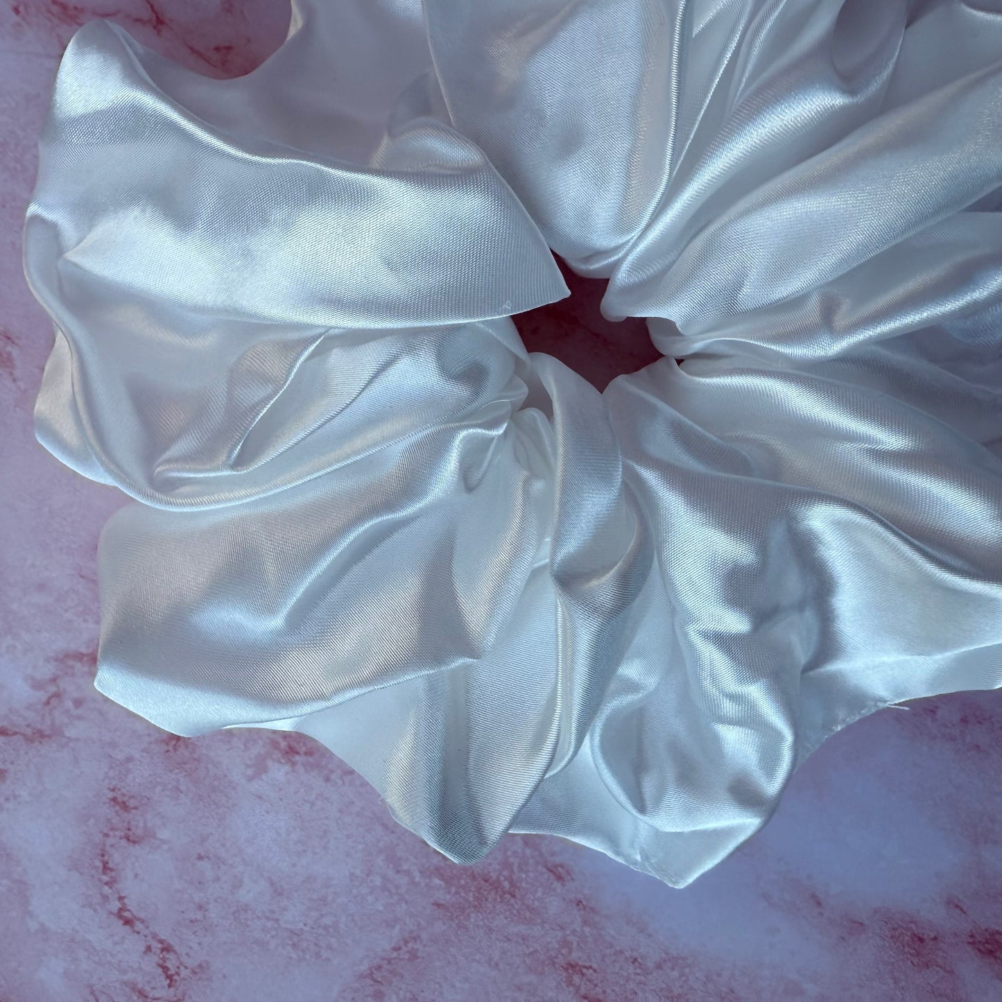 White Maxi Scrunchie