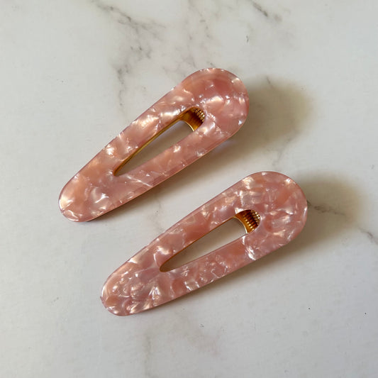 Dark Pink Point hair clip