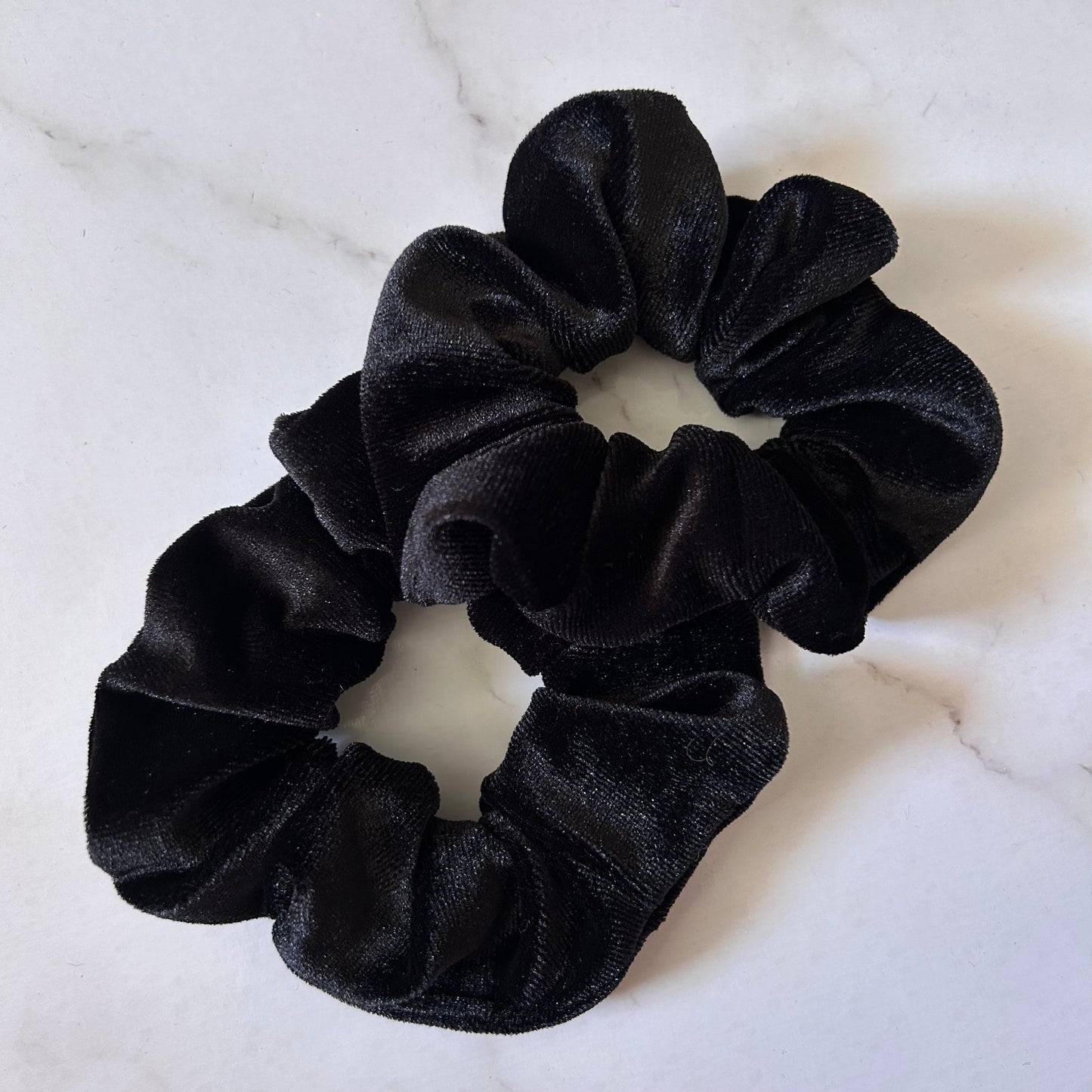 PlainJane Black Velvet Scrunchie
