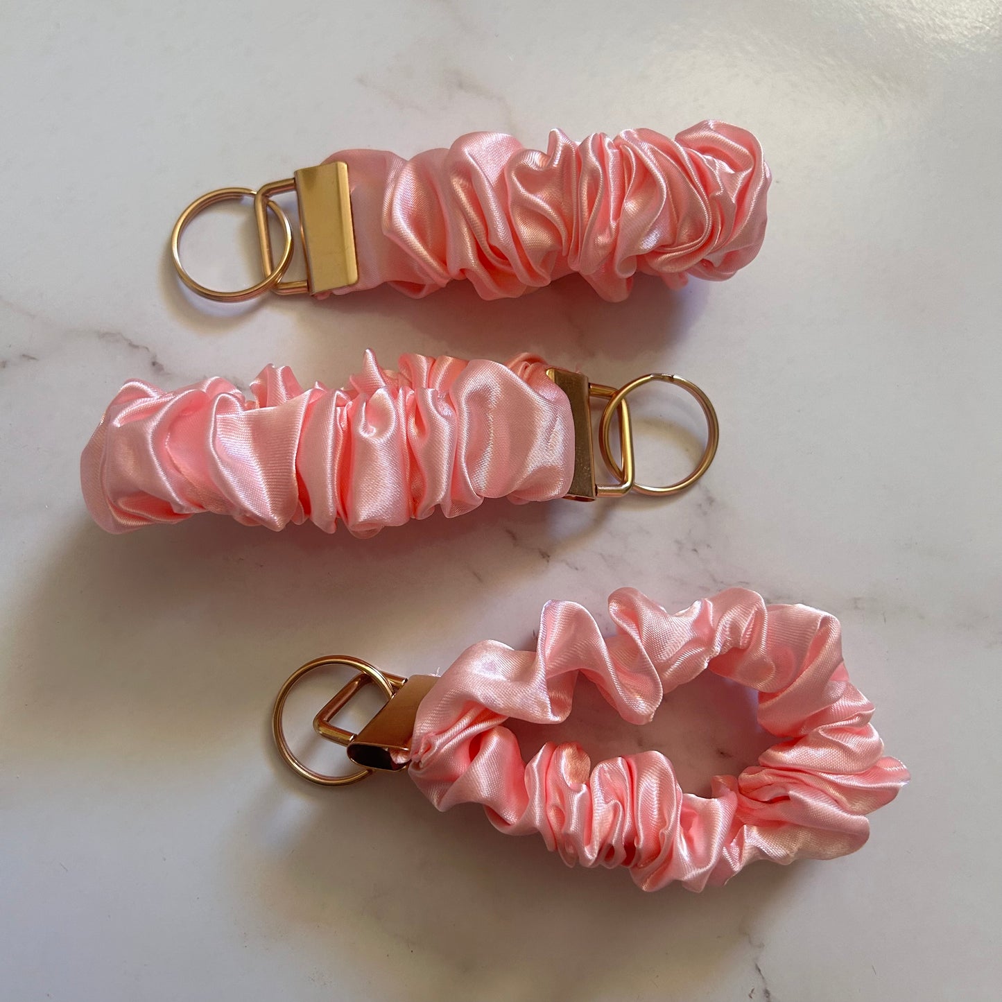 Blush Satin Wriststrap