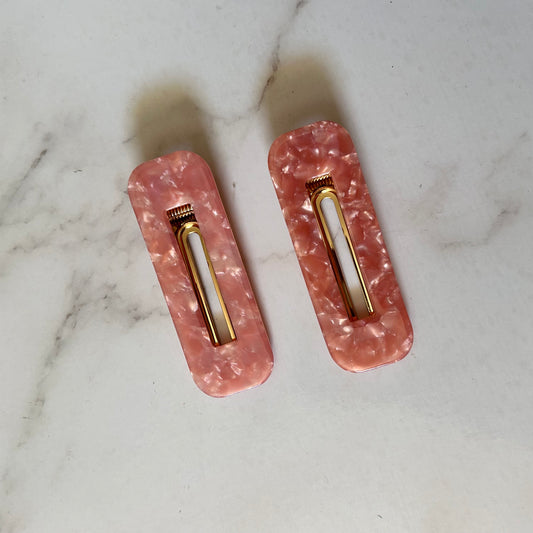 Dark Pink Round Hairclip