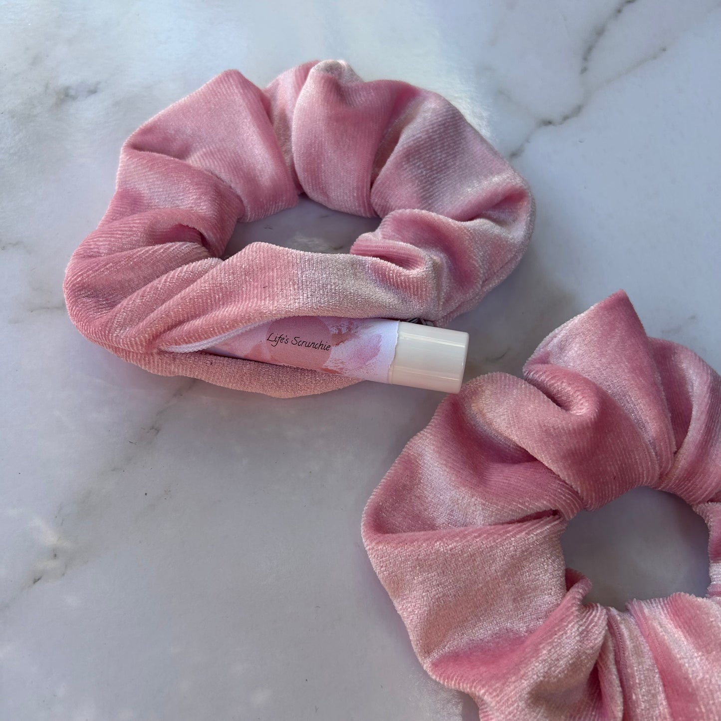Baby Pink Clare Pocket Scrunchie