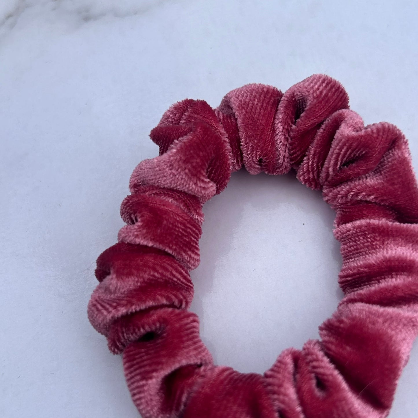 Bright Pink Mini Scrunchie